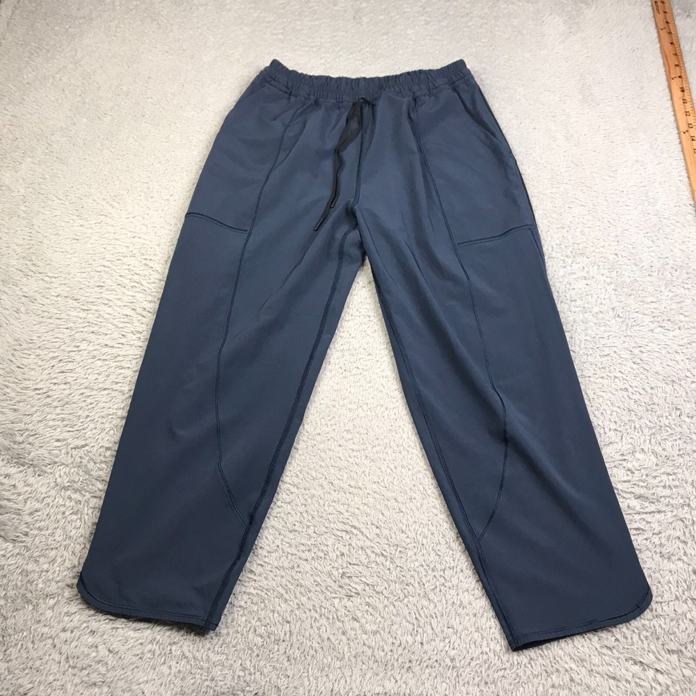 Lululemon Final Play Crop 23" Pants Womens 6 Blue Drawstring Tapered